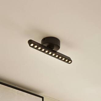 LED spot Eldrin, zwart, 1-lamp, lichtpunten