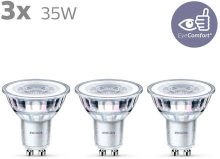 LED Spot GU10 35W Koel Wit Licht 3 stuks