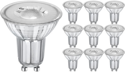 LED Spot - GU10 PAR16 - 10 Pack - Velvalux - 6W 435lm 38D - 840 Natuurlijk Wit 4000K Vervangt 62W