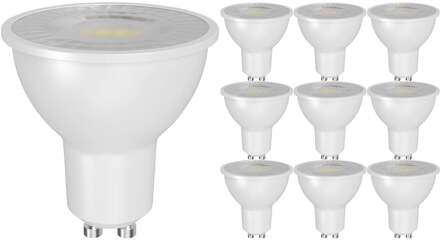 LED Spot - GU10 PAR16 - 10 Stuks - Brinton Advin - 5W 450lm 38D - 830 Warm Wit 3000K | Vervangt 50W