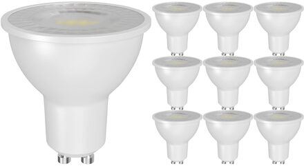 LED Spot - GU10 PAR16 - 10 Stuks - Brinton Advin - 7W 630lm 38D - 840 Natuurlijk Wit 4000K | Vervangt 70W