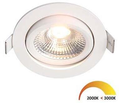 LED Spot - Inbouwspot - ED-10022 - 5W - Waterdicht IP54 - Dimbaar - Dim to Warm - Warm Wit 2000K-3000K - Mat