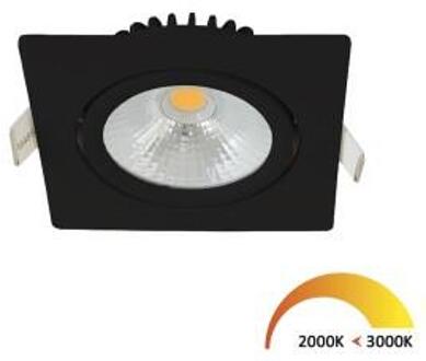 LED Spot - Inbouwspot - ED-10026 - 5W - Waterdicht IP54 - Dimbaar - Dim to Warm - Warm Wit 2000K-3000K - Mat Zwart