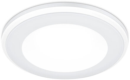 LED Spot - Inbouwspot - Trion Auran - 5W - Warm Wit 3000K - Rond - Mat Wit - Kunststof