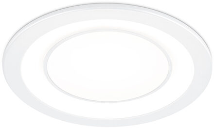 LED Spot - Inbouwspot - Trion Cynomi - 10W - Warm Wit 3000K - Rond - Mat Wit - Kunststof - Ø140mm