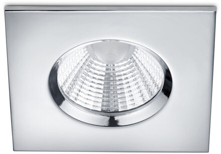 LED Spot - Inbouwspot - Trion Zagrona - 5W - Waterdicht IP65 - Dimbaar - Warm Wit 3000K - Glans Chroom - Aluminium - Zilverkleurig