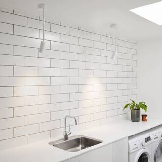 LED spot Iris, wit, aluminium, Ø 4,5 cm