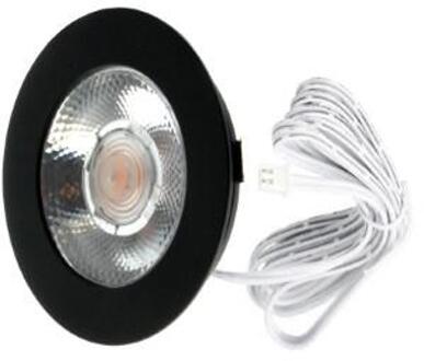 LED Spot Keukenverlichting - ED-10046 - 3W - Warm Wit 2700K - Dimbaar - Waterdicht IP54 - Onderbouwspot - Zwart