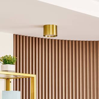 LED spot Nivoria, Ø 12 cm, goudkleurig, metaal