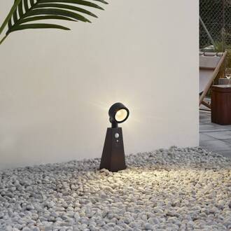 LED spot Raide, sensor, zwart, aluminium