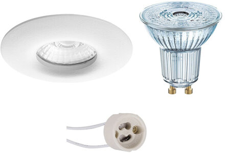 LED Spot Set - LEDVANCE Parathom PAR16 940 36D - Pragmi Luno Pro - Waterdicht IP65 - GU10 Fitting - Dimbaar - Inbouw Wit