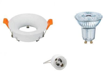 LED Spot Set - OSRAM Parathom PAR16 927 36D - GU10 Fitting - Dimbaar - Inbouw Rond - Mat Wit - 3.7W - Warm Wit 2700K