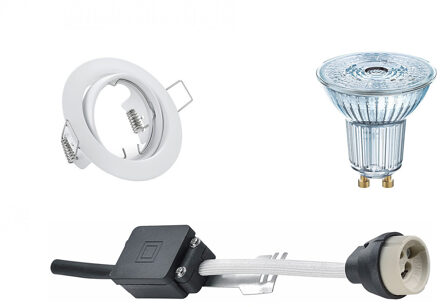 LED Spot Set - OSRAM Parathom PAR16 927 36D - GU10 Fitting - Dimbaar - Inbouw Rond - Mat Wit - 3.7W - Warm Wit 2700K