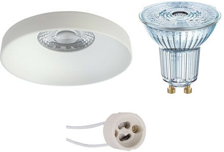 LED Spot Set - OSRAM Parathom PAR16 927 36D - Pragmi Vrito Pro - GU10 Fitting - Dimbaar - Inbouw Rond - Mat Wit - 3.7W