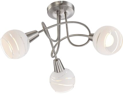 LED-spotlight met 3 peertjes ELLIOTT mat nikkel 54341-3 Zilver