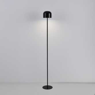 LED Staande lamp Ariello nero xl - 2W - Metaal - Paddenstoel - IP20 voor binnen - Met geïntegreerde dimmer - USB-C oplaadbaar - Large Zwart