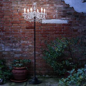 LED staande lamp Drylight STL6 v. het buitengebied transparant, antraciet