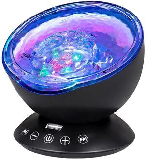 Led Star Night Light Lamp Muziek Sterrenhemel Water Wave Kleurrijke Sterrenhemel Projector Blueteeth Sound-Activated Projector Licht Decor stijl 5