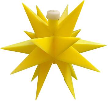 LED ster voor binnen 18-punten, Ø 12 cm geel