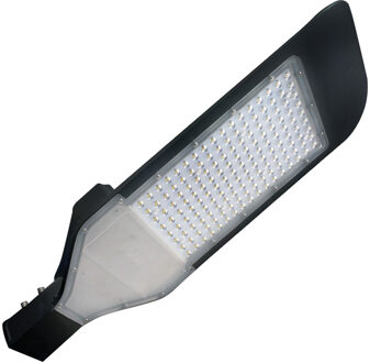 LED Straatlamp - Orny - 150W - Helder/Koud Wit 6400K - Waterdicht IP65 - Mat Zwart - Aluminium
