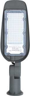 LED Straatlamp - Straatverlichting - Aigi Animo - 50W - Helder/Koud Wit 6500K - Waterdicht IP65 - Mat Grijs - Aluminium