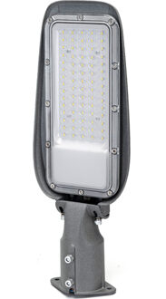 LED Straatlamp - Velvalux Lumeno - 150 Watt - Helder/Koud Wit 6500K - Waterdicht IP65 - Flikkervrij Grijs