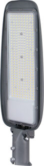 LED Straatlamp - Velvalux Lumeno - 200 Watt - Helder/Koud Wit 6500K - Waterdicht IP65 - Flikkervrij Grijs