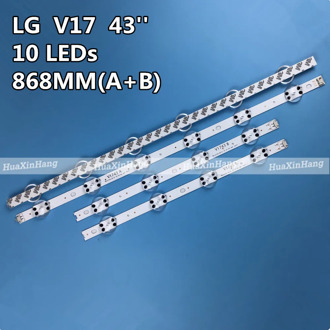 LED Strip 10 lamp for LG 43" V17 art3 2867 TV 6916L-2867A 6916L-2867F agf78709801 43LJ614V 43LV340C 43UJ670V 43UJ6565 43UJ6525