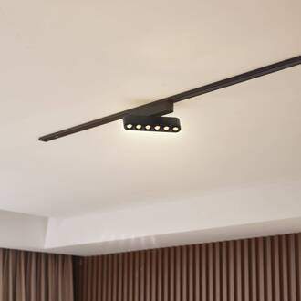 LED strip 48V Lumaro, zwart, 6-punts, draaibaar, dimbaar