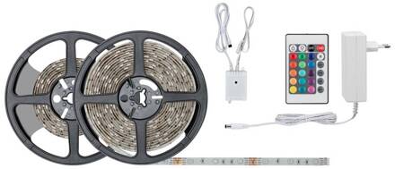 LED-strip - 7,5 m - RGB - Met afstandsbediening-  Naar wens in te korten - Spatwaterdicht