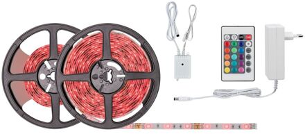LED-strip - 7,5 m - RGB - Met afstandsbediening-  Naar wens in te korten - Spatwaterdicht