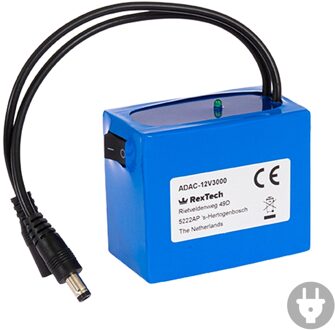 Led strip accu/batterij 12v met oplader - 3000