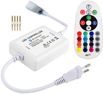 LED Strip Afstandsbediening Set - Velvalux - Smart Slimme RGB Controller - 720W - RGB - Dimbaar - 230V Wit