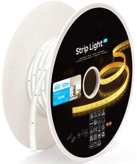 LED Strip - Aigi Drody - 50 Meter - IP65 Waterdicht - Warm Wit 3000K - 2835 SMD 230V