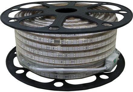 LED Strip - Aigi Strobi - 50 Meter - IP65 Waterdicht - Groen - 2835 SMD 230V