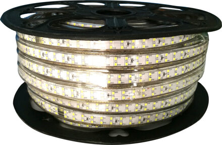 LED Strip - Aigi Strobi - 50 Meter - IP65 Waterdicht - Helder/Koud Wit 6500K - 2835 SMD 230V