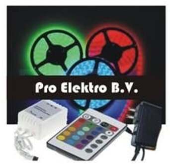 LED strip flexibel RGB set 5meter compleet