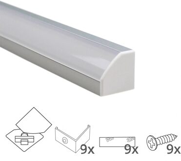 Led strip hoek profiel 4M - 18 mm hoog