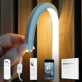 Led strip in flexibel wit inbouwprofiel | warm wit | 4 meter set