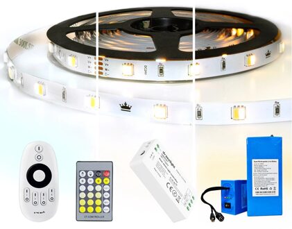 Led strip op batterij dual white basic complete set 3 meter