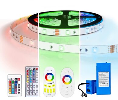 Led strip op batterij RGB basic complete set 4 meter