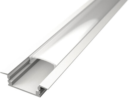 LED Strip Profiel - Velvalux Profi - Wit Aluminium - 1 Meter - 24.7x7mm - Inbouw