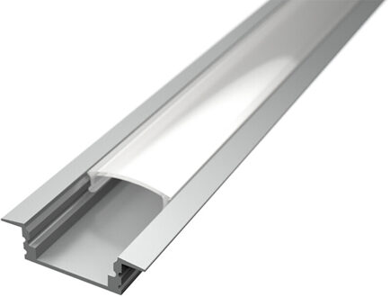 LED Strip Profiel - Velvalux Profi - Zilver Aluminium - 1 Meter - 24.7x7mm - Inbouw