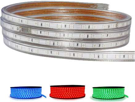 LED Strip RGB - 1 Meter - Dimbaar - IP65 Waterdicht 5050 SMD 230V