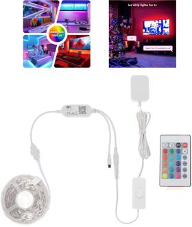 Led Strip Verlichting Kleur Veranderende Licht Strip Met Afstandsbediening Voor Slaapkamer 20m