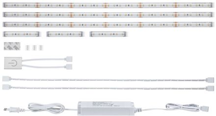 LED-strips MaxLED 60cm (set van 3), Paulmann Zilver