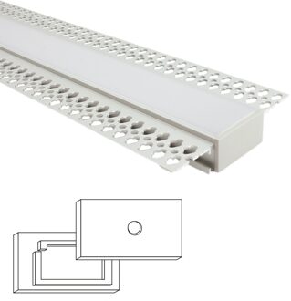 Led stuc profiel 2 meter brede variant