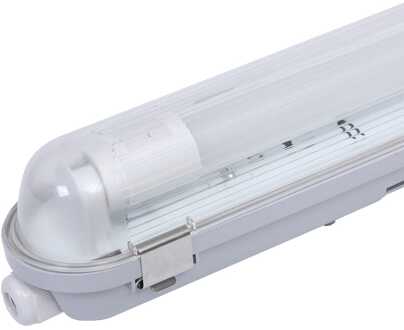 LED T8 TL Armatuur IP65 60 cm 4000K 9W 990lm 110lm/W incl. flikkervrije LED buis Koppelbaar