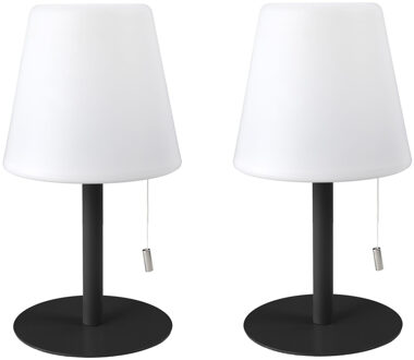 LED tafellamp - 2x - kunststof - RGB kleurenlamp - 30 cm - binnen en buiten