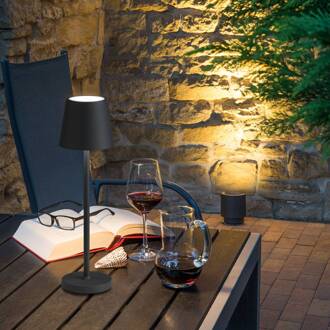 LED tafellamp 5099, oplaadbare batterij IP54 dimbaar grafiet